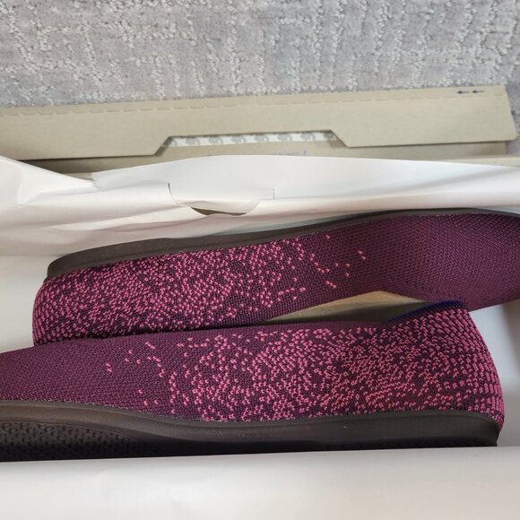 Rothy’s The Flat Womens Size US 9.5 Fig Python Round Toe Slip On Ballet Flat - Picture 9 of 11